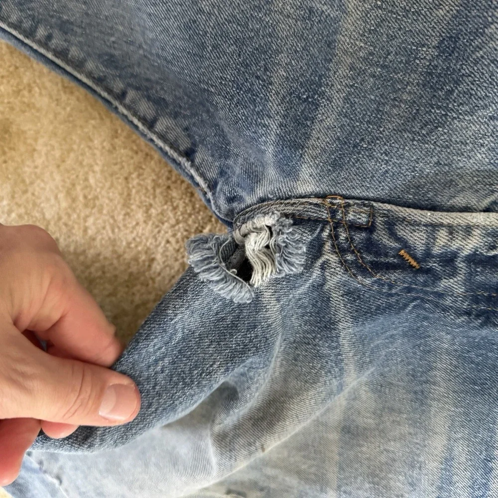 Vintage Levis 505 Mens 28x31 Blue Jeans Denim USA Levi's 60s 70's‎ Distressed